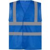 YOKO HI-VIS HVW120 / Sieťovaná bezpečnostná vesta - royal blue XXL