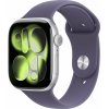 Apple Watch Series 11 Cellular 46 mm Strieborný hliník s hmlovo fialovým športovým remienkom M/L MFCR4WF/A