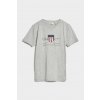 TRIČKO GANT ARCHIVE SHIELD SS T-SHIRT LIGHT GREY MELANGE