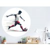 Nalepte.cz Futbalista 10 textilní prelepiteľná nálepka na stenu doska 130 x 130 cm