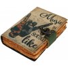 Leather Journals Kožený deník s potiskem „Music is What Feelings Sound Like“