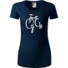Cycle bicykel - Dámske tričko z organickej bavlny Origin (GOTS) - L ( Tmavomodrá (takmer čierna) )