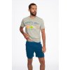 Henderson Core 41281 Court pánské pyžamo krátké šedo modré