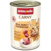 Animonda Carny Adult hovädzie,kura a kačacie srdiečka 400 g