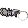 Slipknot White Logo Black Border Kľúčenka