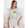 Dámske tričko EMLOT Dstreet RY2622 Farba: Šedá - svetlo, Veľkosť: M/L