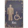 Ceduľa Toilet Men 30cm x 20cm Plechová tabuľa