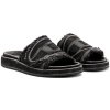 ŠĽAPKY DIESEL OVAL D SA-SLIDE D OVAL SANDALS BLACK DENIM