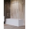 RADAWAY IDEA PN DWJ+S 160cm ľavá vaňová zástena čelná celorámová do kombinácie, zasúvacie dvere, profil chróm, sklo číre, 10042160-01-01L