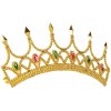 Set karneval - zlatá/strieborná koruna 15x8 cm Barva: Zlatá