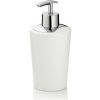 Dávkovač mydla MARTA plastový biely V 17cm / Š 8cm / 350