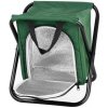 Stolička Strend Pro, zelená, skladacia, kempingová, rybárska, s chladiacim úložným priestorom, max.