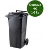 Popolnica Odpadová nádoba 120L - Čierna