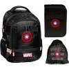 Školský set Captain America Avengers – batoh + peračník + taška na prezúvky