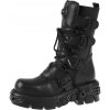 topánky kožené NEW ROCK ITALI NEGRO OXIDO Čierna