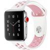 Handodo Double Silikonový náramok pre iWatch 1/2/3 42mm White/Pink (EU Blister)