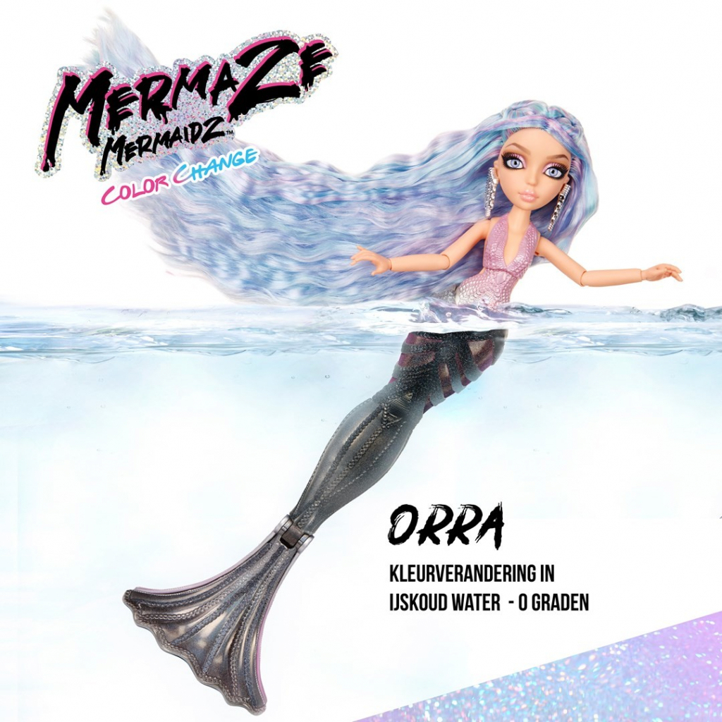 MGA Mermaze Mořská panna měnící barvu Orra Fashion Doll Deluxe