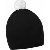 Čiapka Contrasting Winter Hat , Black/Black Farba: black/white