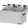 Fritéza elektrická dvojitá 0,38 kW/l, 8+8 l stolná 230 V | REDFOX - FE 77