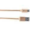 Canyon CNS-MFIC3GO, 1m opletený kábel Lightning/USB, MFI schválený Apple, zlatý