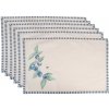 Clayre & Eef 6ks textilné prestieranie Blueberry Fields 48x33 cm