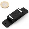 Dverový nábytkový magnet, čierny, magnetická západka