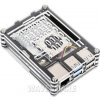 Waveshare Transparent and Black Acrylic Case for Raspberry Pi 5, Supports installing Official Active Cooler