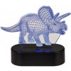 Detská lampička 3D TRICERATOPS
