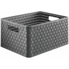 Rotho Úložný box Country A4 čierna
