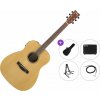 Yamaha FX400 Premium SET Natural Satin Elektroakustická gitara Dreadnought