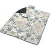 Sablio Plážová deka Sivé kvetiny: 200x140 cm