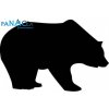 Samolepka Medveď black (12 cm) (C4)