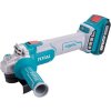 TOTAL Brúska uhlová AKU, 125 mm, 20 V LI-ION, industrial, bez batérie a nabíjačky TAGLI201258