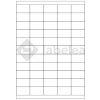 Labelea Samolepiace etikety 42x25 mm biele papierové, na hárku A4, pre laserovú a atramentovú tlač, Farba etikiet Biela, Počet hárkov v balení 100 EPS042025W055S
