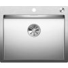 Jednokomorový drez Blanco CLARON, strieborná oceľ