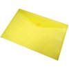 Kartus obal A4 PP zapínací s gombíkom žltý