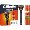 Gillette Fusion5 gél na holenie 200 ml + Gillette Fusion5 holiaci strojček 1 ks + Gillette Fusion5 náhradné žiletky 1 ks