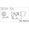 Čepeľ Q305-SK 3mm čepeľ so snímačom teploty pre QUICK303D