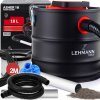 Priemyselný vysávač Lehmann na popol z krbu, 1200W, HEPA filter, 18L, 1200 W