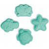 BIGJIGS silikónová formička na piesok Eggshell Green