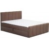Tempo Kondela Boxspringová posteľ, 180x200, hnedá, STAR