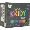 Teddies křídy barevné chodníkové 15 ks