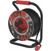 Vonkajší predlžovací kábel na bubne 40 m / 4 zás. / čierny / guma-neoprén / 230V / 2,5 mm2