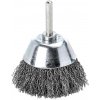 Kotúčová kefa so stopkou 50 x 0,3 mm Lessmann 435162, oceľový vlnitý drôt (EDE79830051)