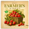 NOTIQUE Poznámkový kalendár Farmárske trhy 2027, PLASTIC FREE, 30 x 30 cm