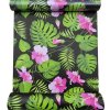 Samolepiace tapety listy monstera na čiernom podklade 45 cm x 10 m IMPOL TRADE T37 Samolepiace tapety