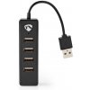 HUB USB 2.0 NEDIS 4xUSB čierna (UHUBU2420BK)