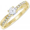 Brilio Pôvabný prsteň s kryštálmi zo zlata 229 001 00810