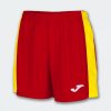 MAXI SHORT futbalové šortky červená žltá 4XS-3XS