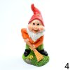 Trpaslík polyresin 11x10x25cm oranžové tričko 208896O - Dekorácia